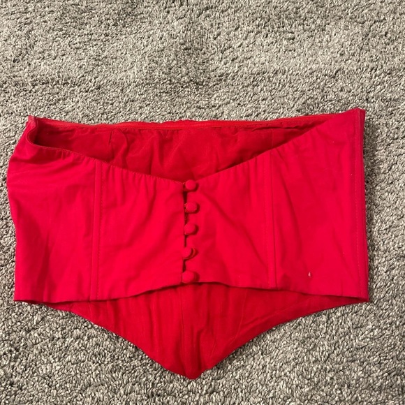 Princess Polly red corset (size 4) - Picture 2 of 3